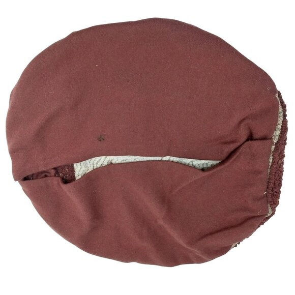 Bunny Rabbit Hooked Round Chair Cushion Cover Easter Poppy Cottage Core AS IS - Picture 5 of 6